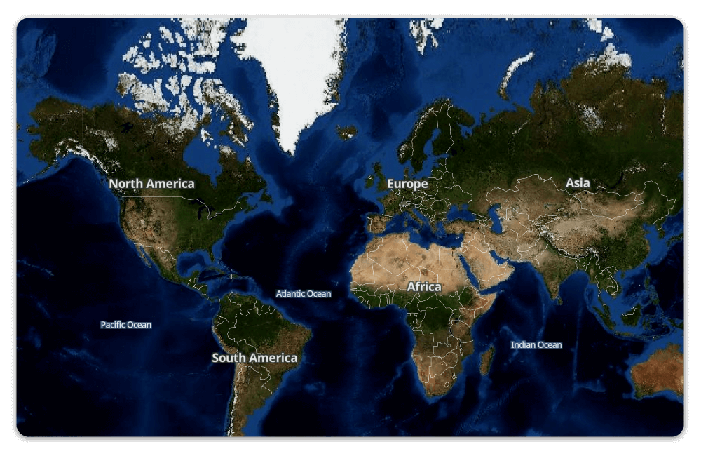 Satellitenbild der Welt
